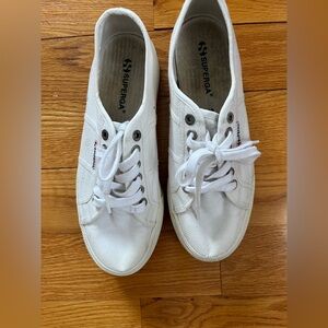 2/$20 - Superga White Canvas Sneakers